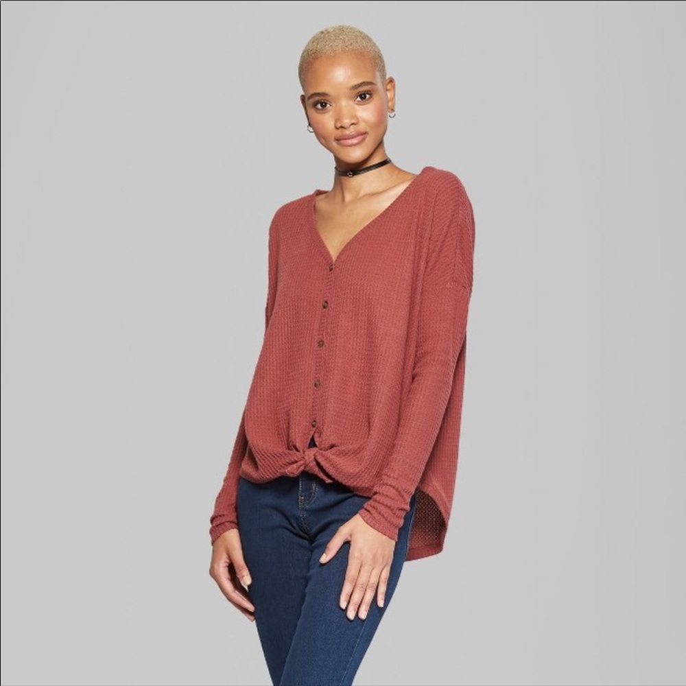 Wild Fable Thermal button up top